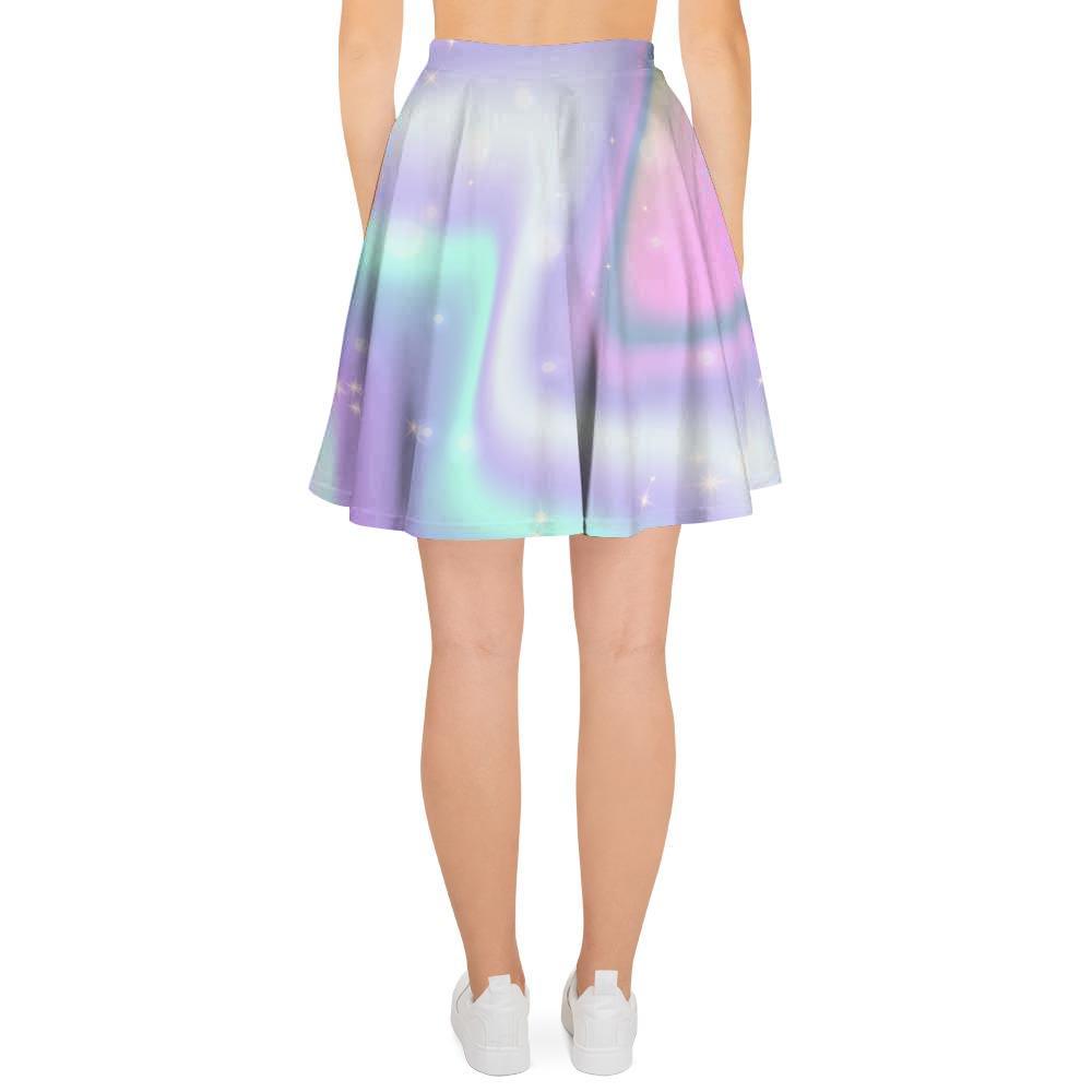 Psychedelic Holographic Women's Skirt-grizzshop
