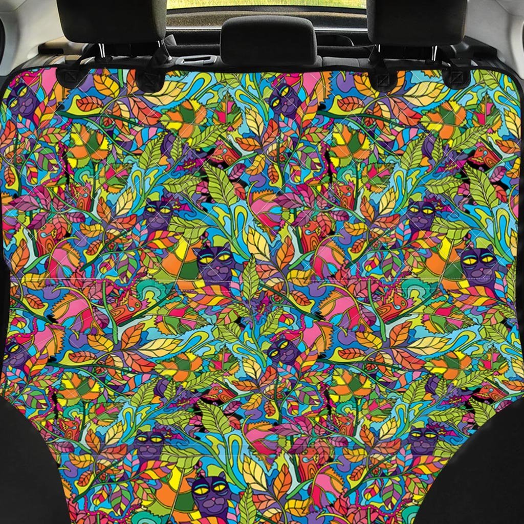 Psychedelic Jungle Forest Floral Pet Car Seat Cover-grizzshop