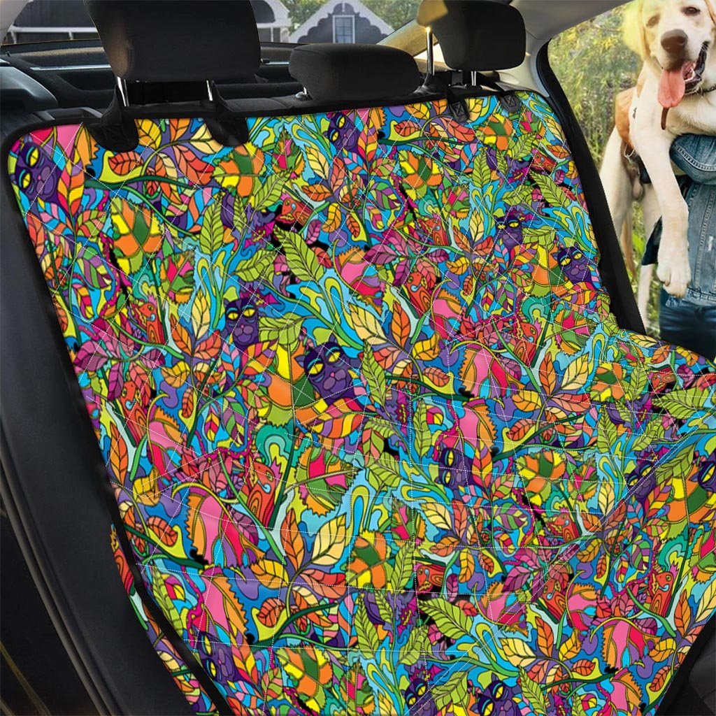 Psychedelic Jungle Forest Floral Pet Car Seat Cover-grizzshop
