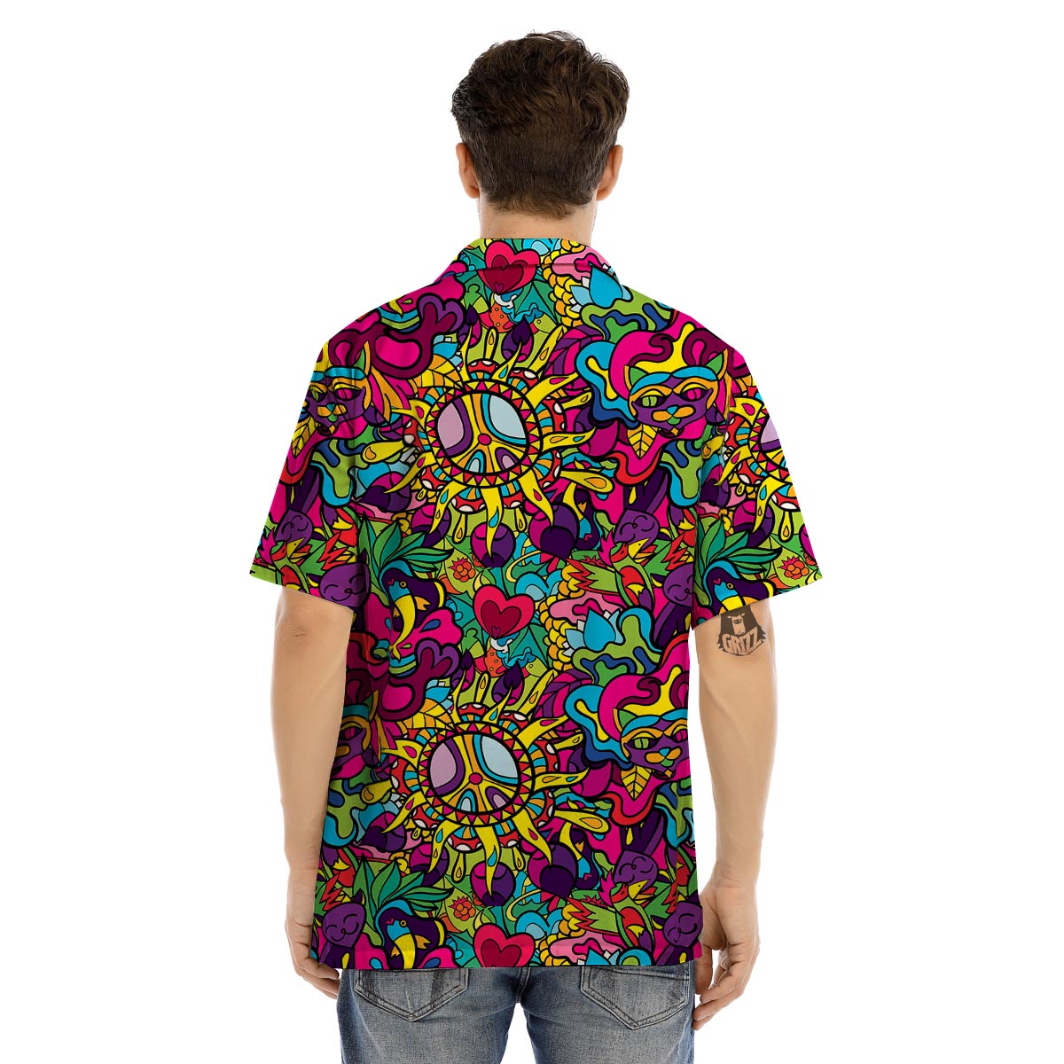 Psychedelic Men’s Hawaiian Shirt-grizzshop