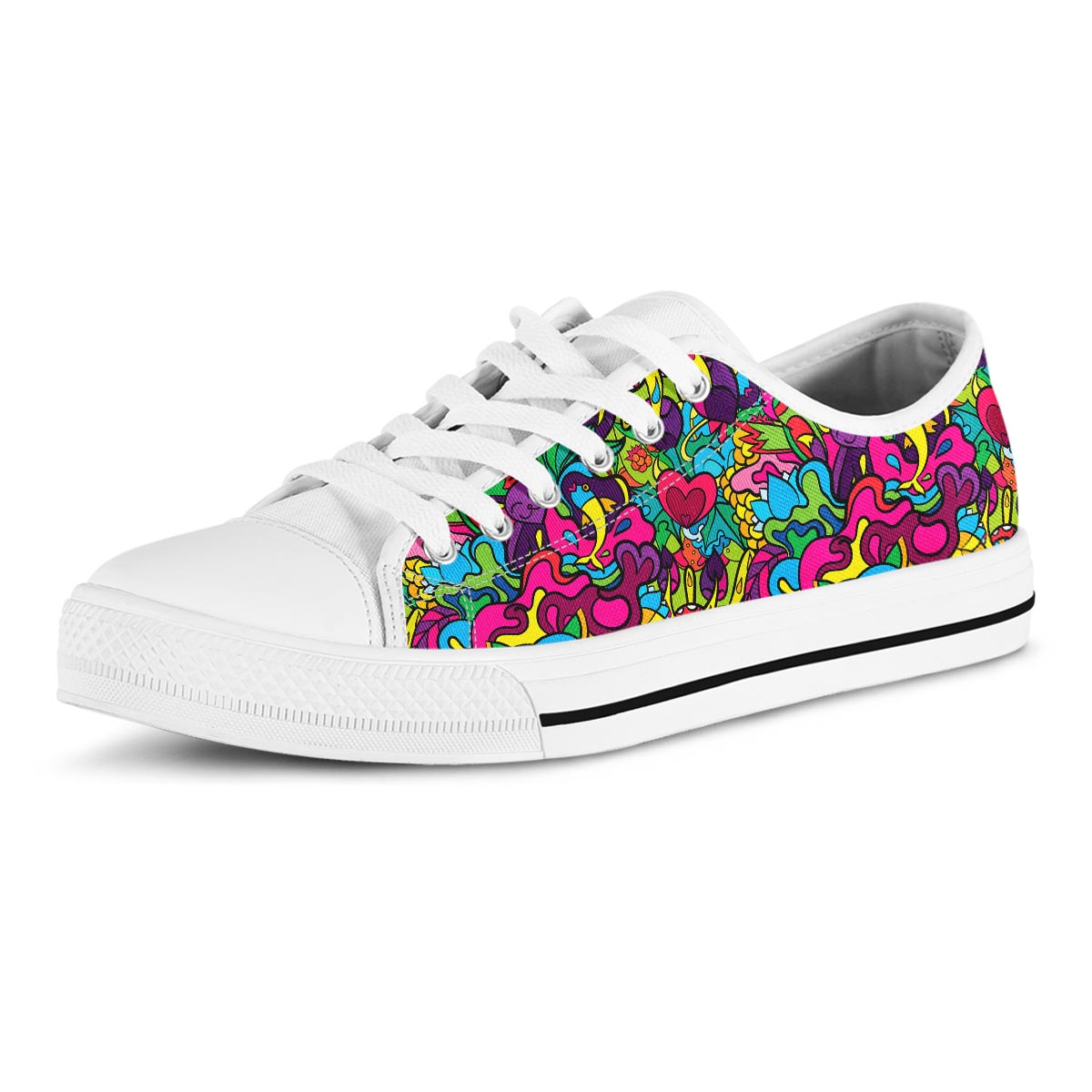 Psychedelic Men's Low Top Shoes-grizzshop