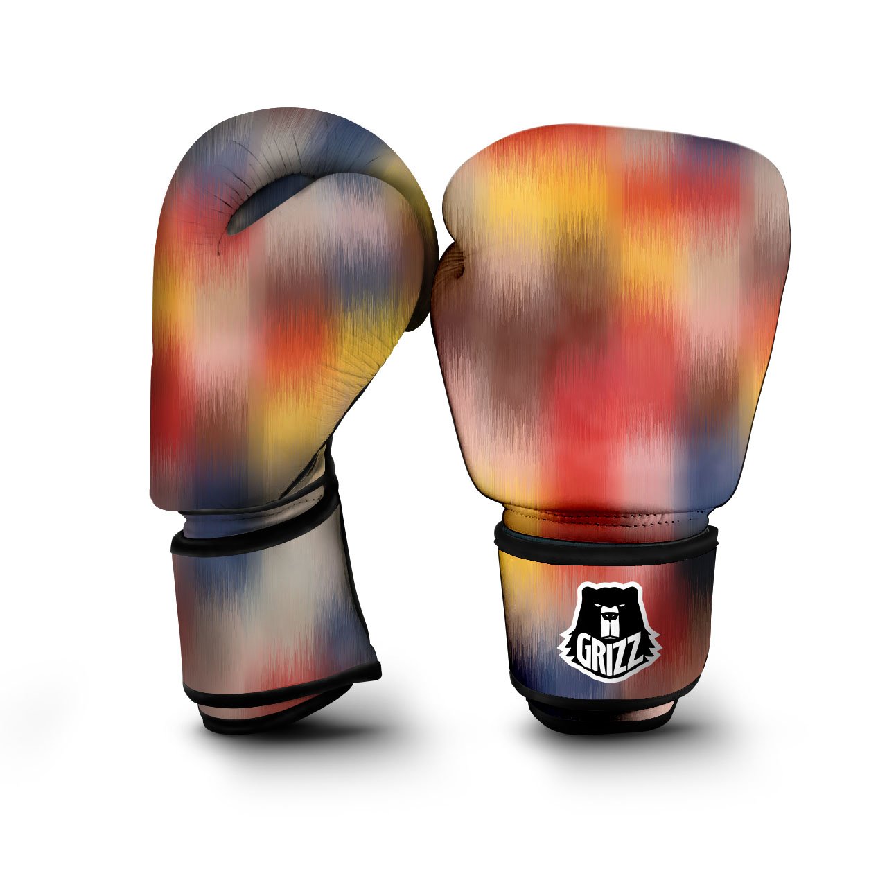 Psychedelic Multicolor Print Boxing Gloves-grizzshop