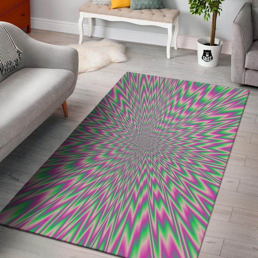 Psychedelic Optical Illusion Twinkle Floor Mat-grizzshop