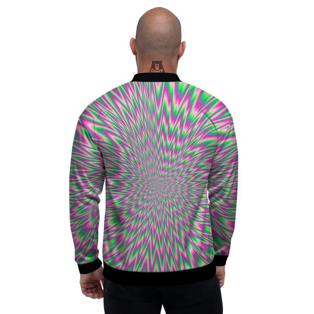 Psychedelic Optical Illusion Twinkle Men's Bomber Jacket-grizzshop