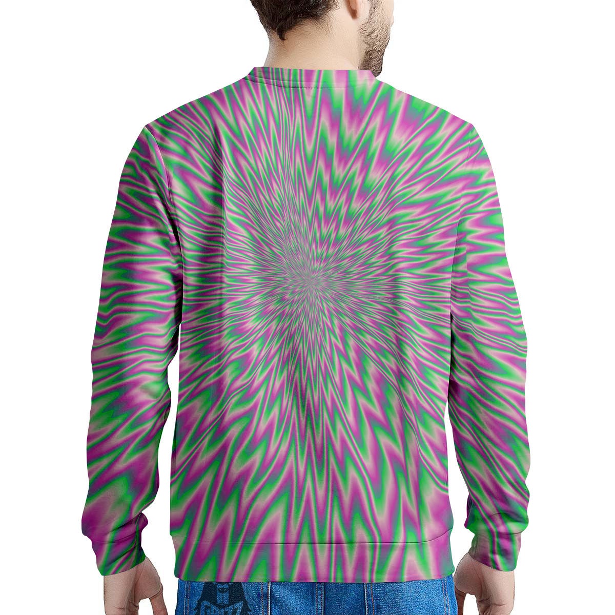 Psychedelic Optical Illusion Twinkle Men's Sweatshirt-grizzshop