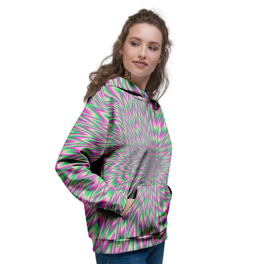 Psychedelic Optical Illusion Twinkle Women's Hoodie-grizzshop