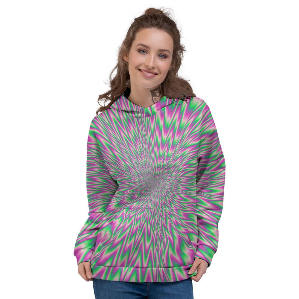 Psychedelic Optical Illusion Twinkle Women's Hoodie-grizzshop