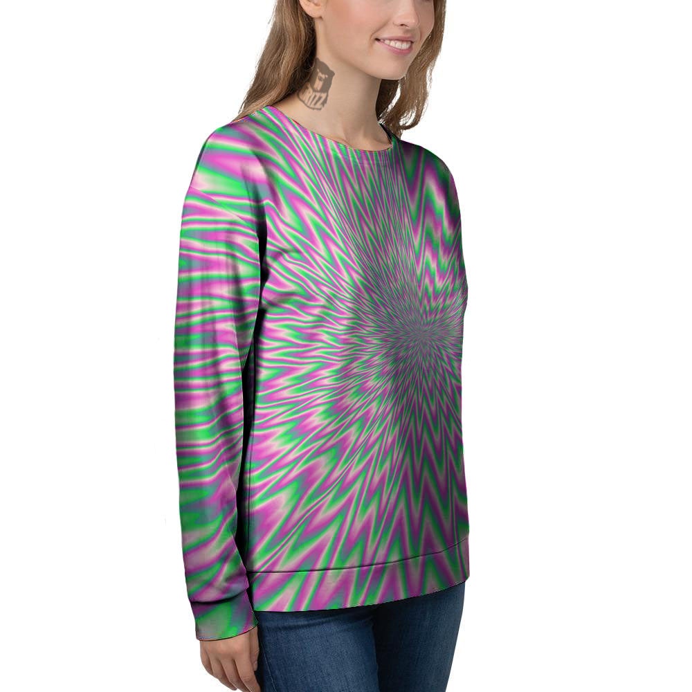 Psychedelic Optical Illusion Twinkle Women's Sweatshirt-grizzshop
