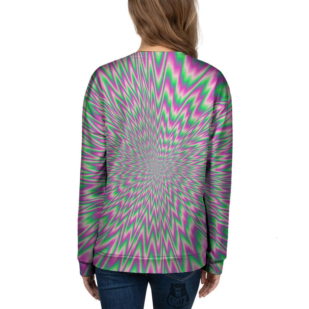 Psychedelic Optical Illusion Twinkle Women's Sweatshirt-grizzshop