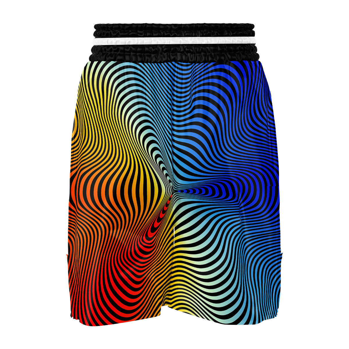 Psychedelic Optical Vibrant Illusion Boxing Shorts-grizzshop