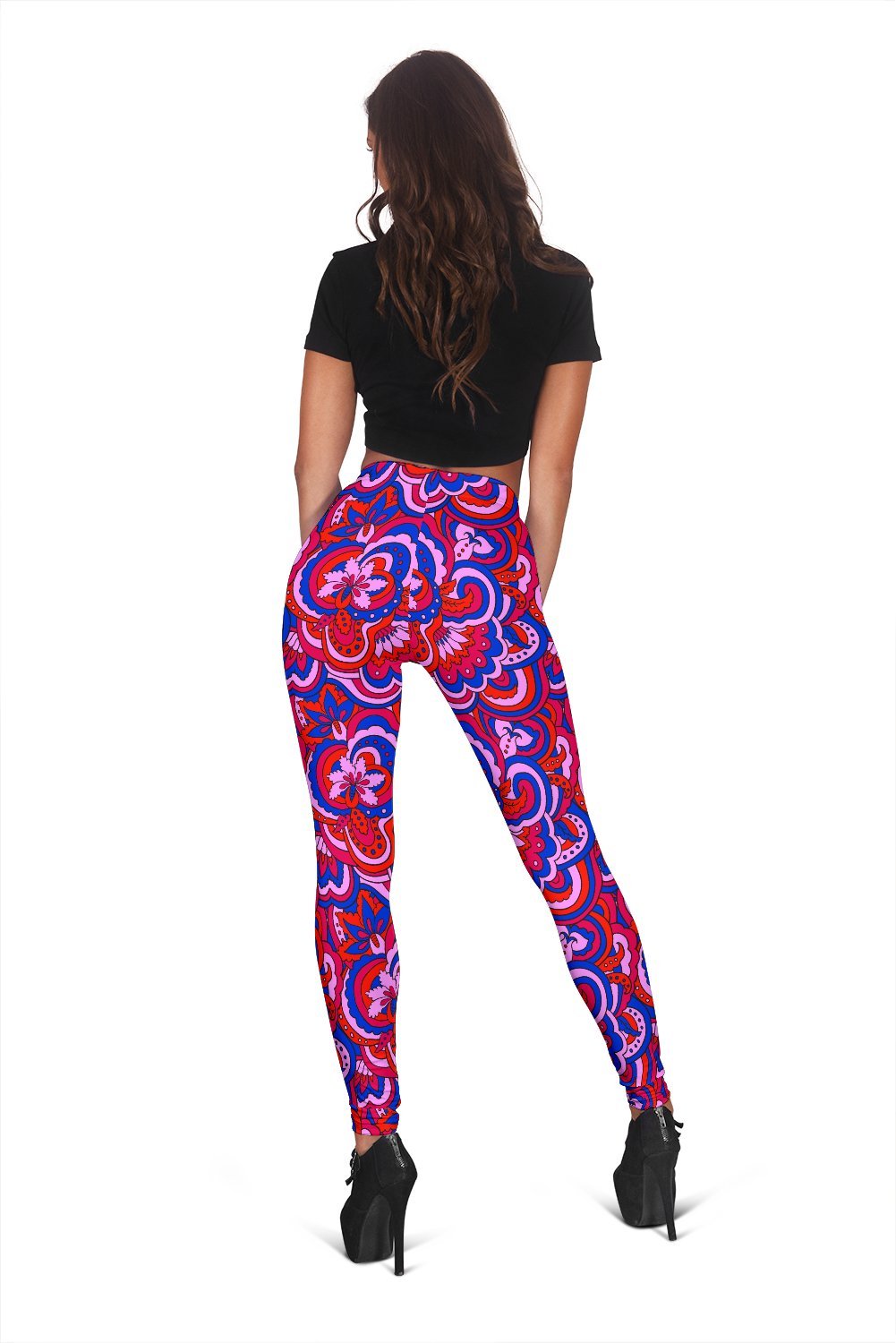 Psychedelic Print Pattern Women Leggings-grizzshop