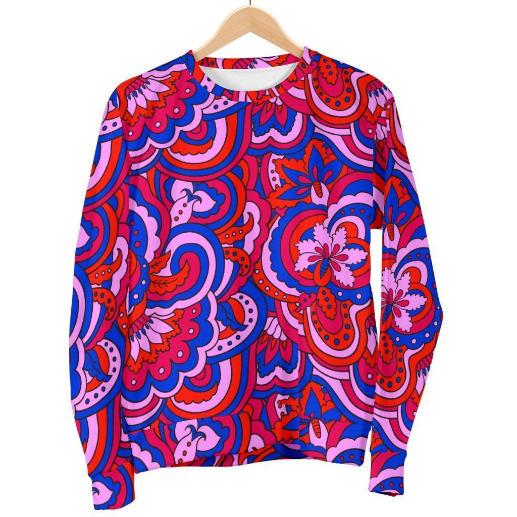 Psychedelic Print Pattern Women's Sweatshirt-grizzshop
