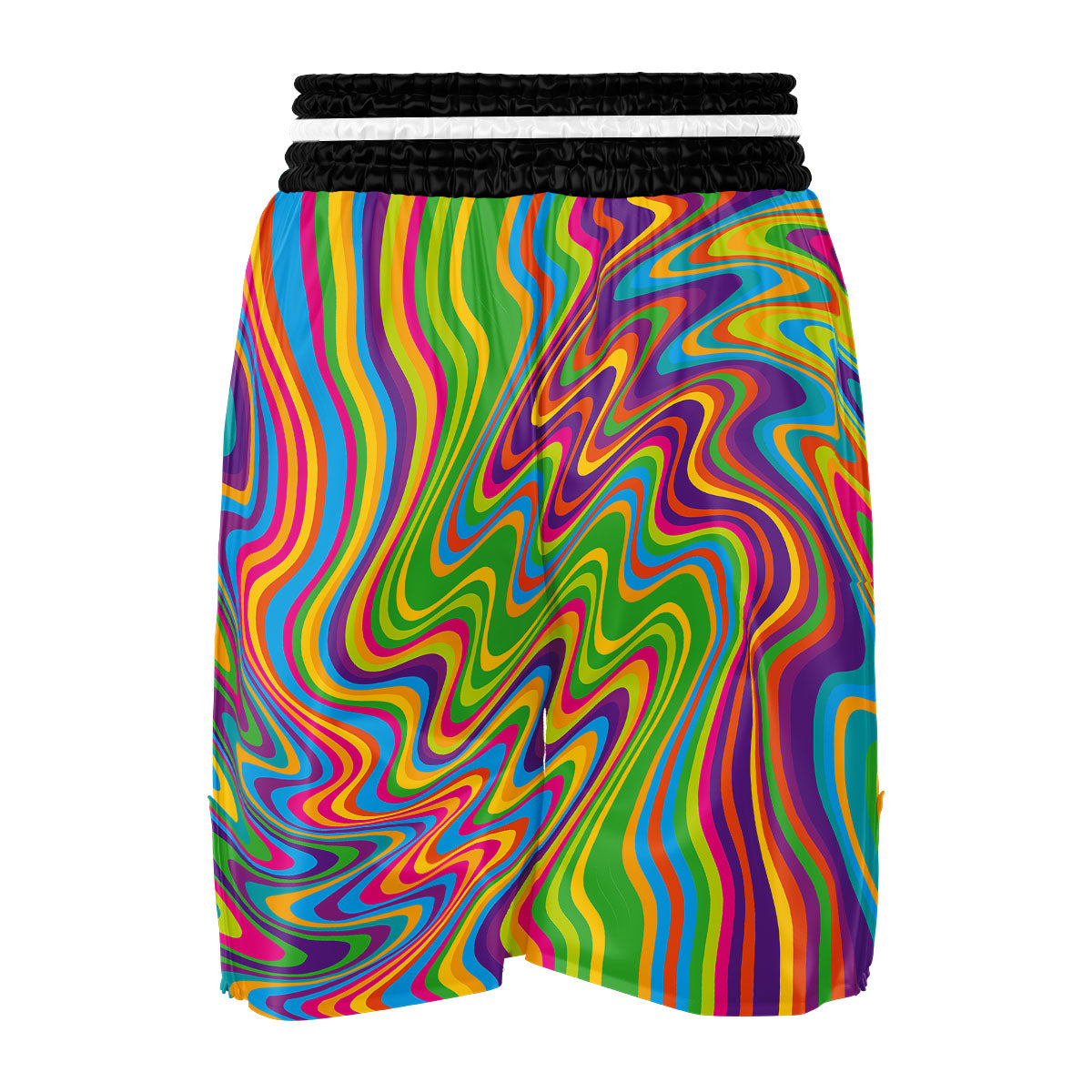 Psychedelic Rainbow Print Pattern Boxing Shorts-grizzshop