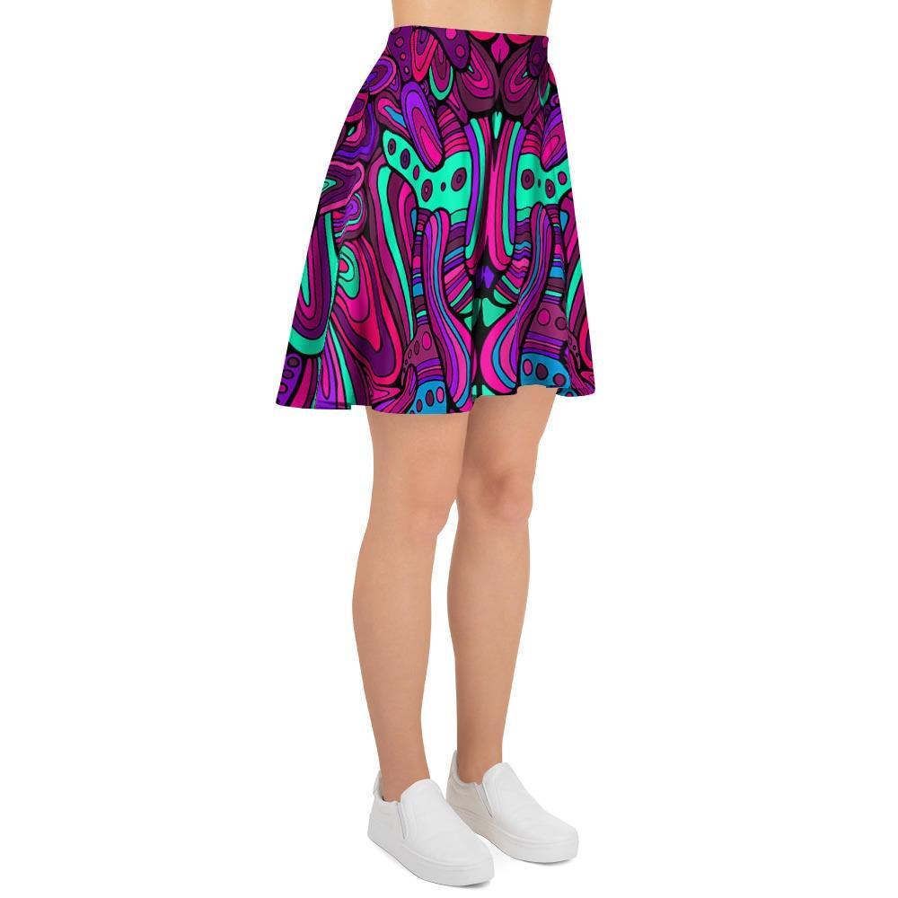 Psychedelic Trippy Doodle Women's Skirt-grizzshop