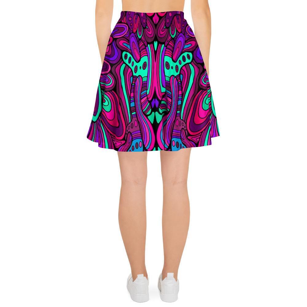 Psychedelic Trippy Doodle Women's Skirt-grizzshop