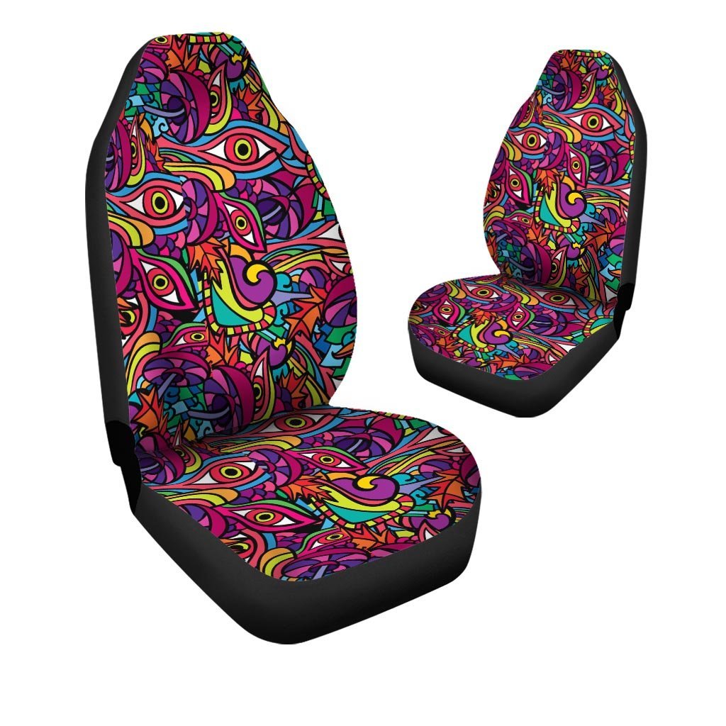 Psychedelic Trippy Eye Car Seat Covers-grizzshop