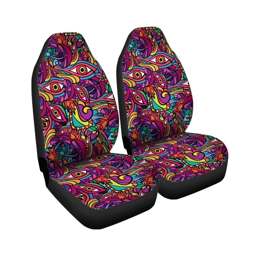 Psychedelic Trippy Eye Car Seat Covers-grizzshop