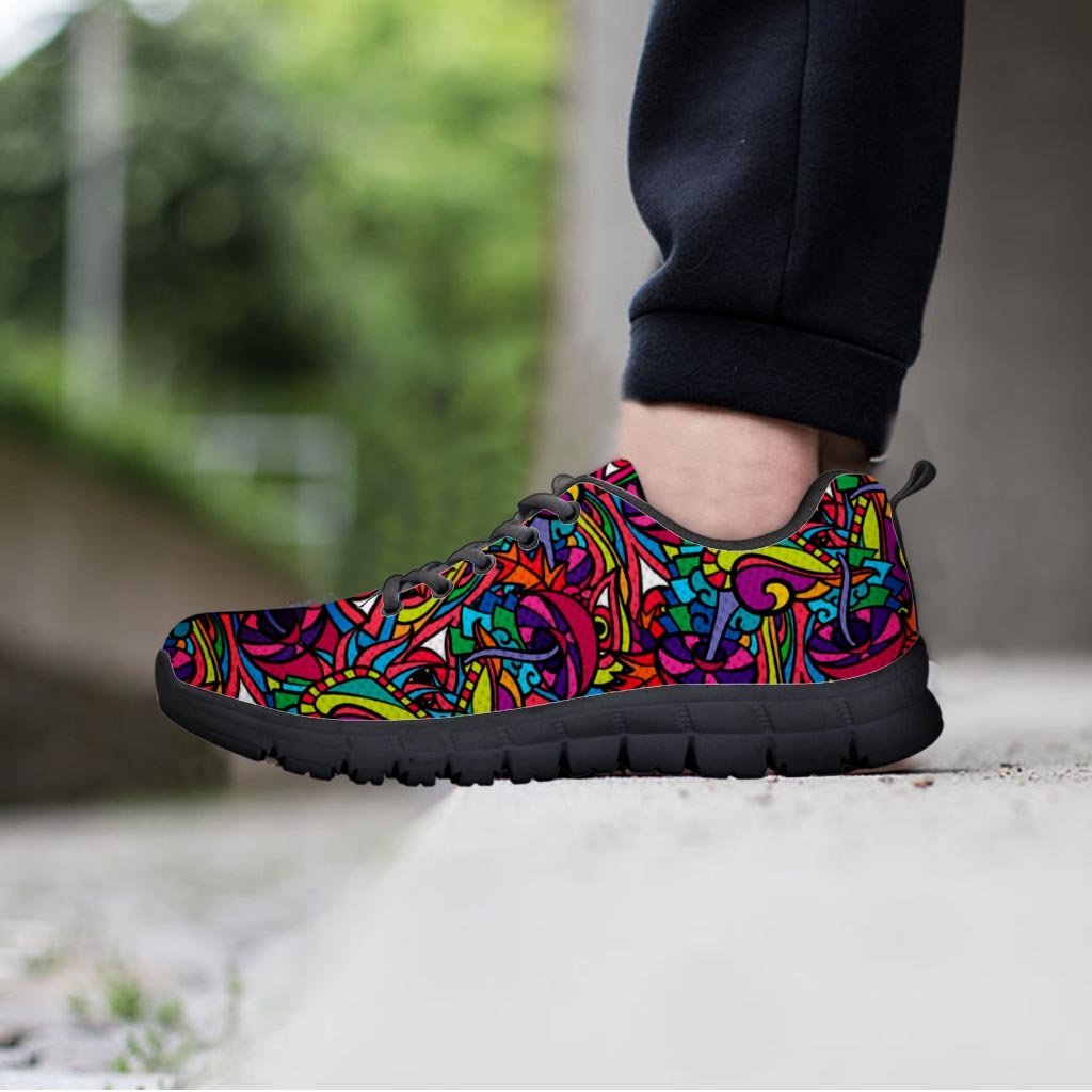 Psychedelic Trippy Eye Men's Sneakers-grizzshop