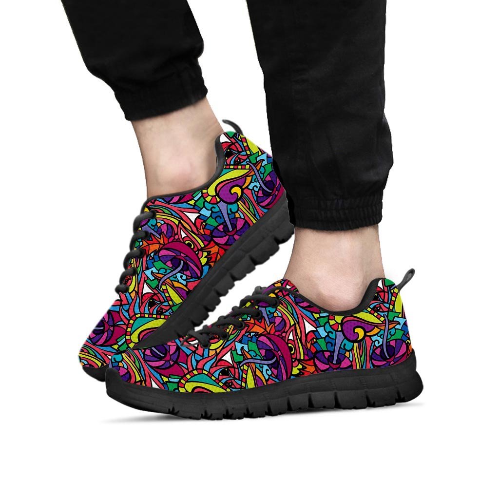 Psychedelic Trippy Eye Men's Sneakers-grizzshop