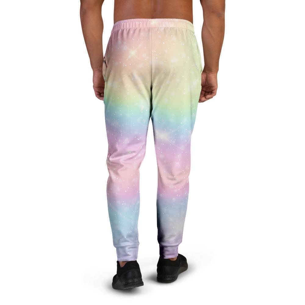 Psychedelic Trippy Holographic Men's Joggers-grizzshop