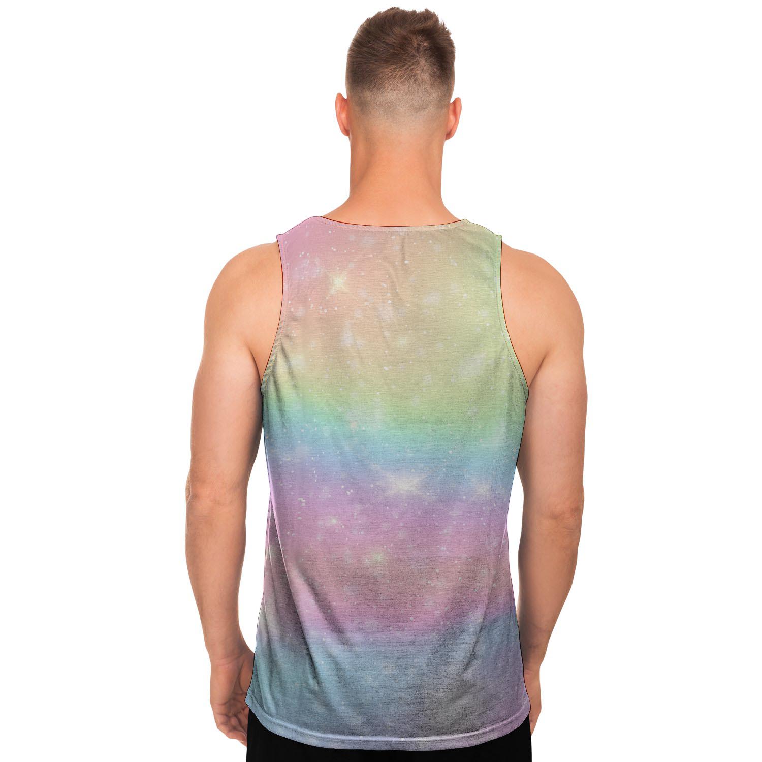Psychedelic Trippy Holographic Men's Tank Tops-grizzshop