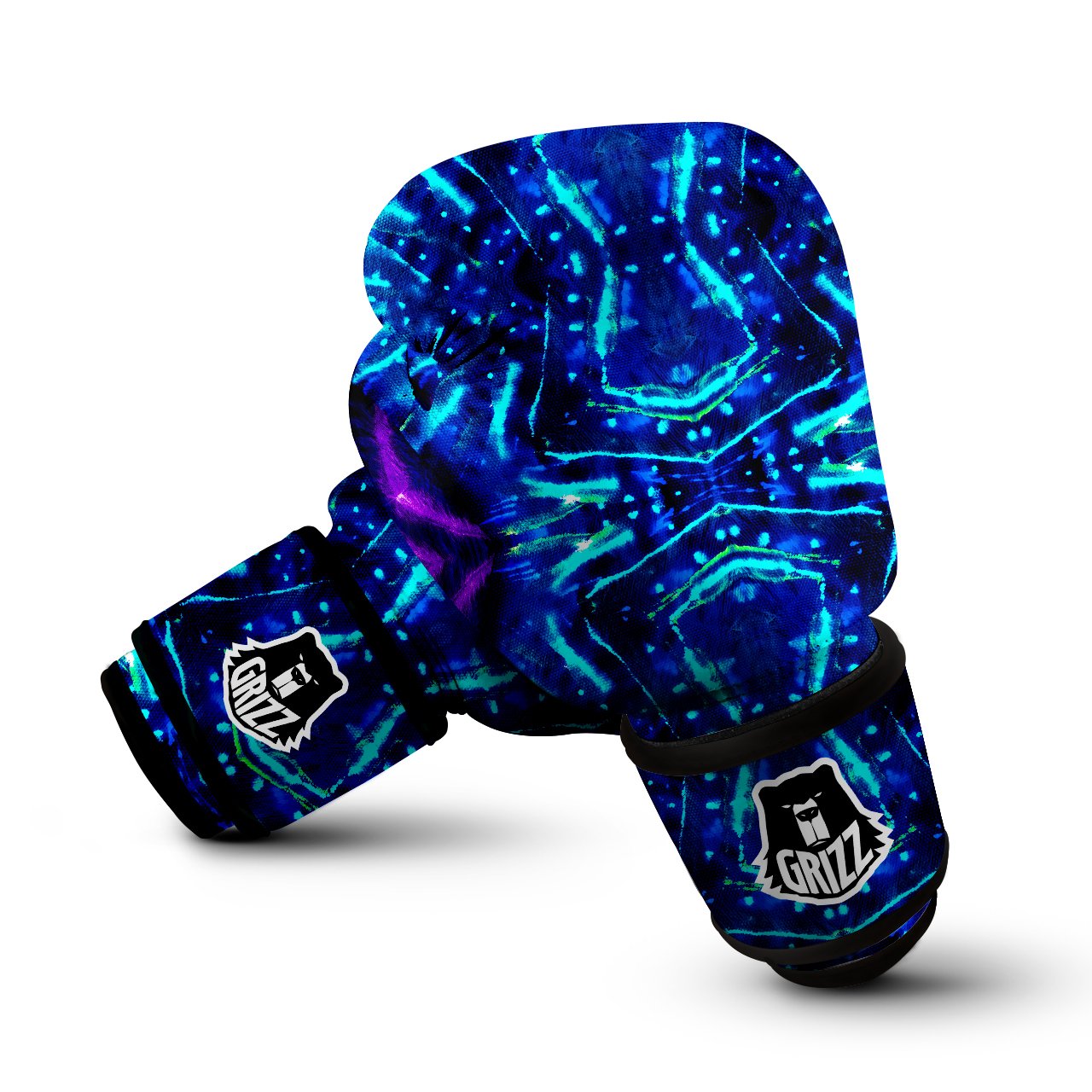 Psychedelic Watercolor Print Pattern Boxing Gloves-grizzshop