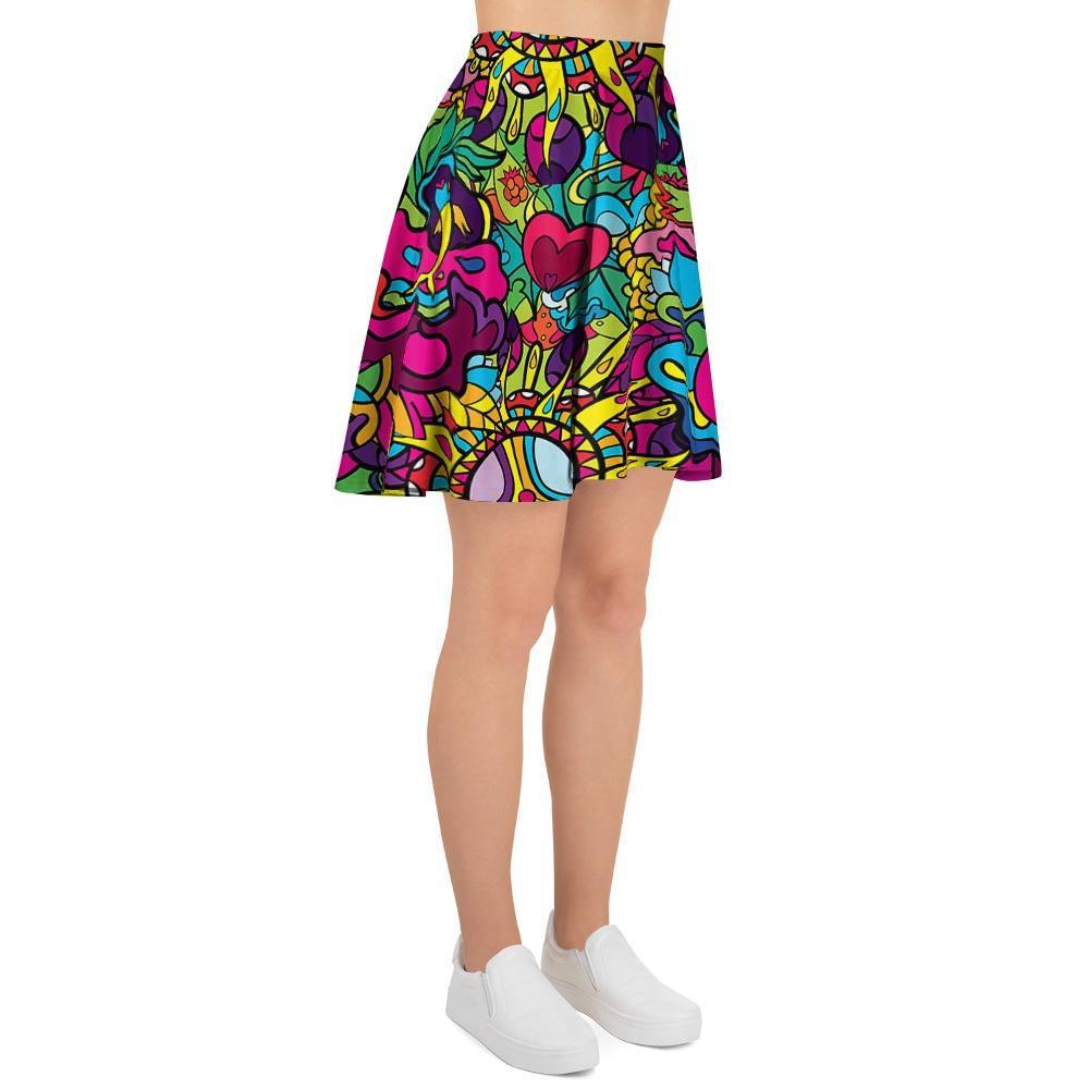 Psychedelic Women's Skirt-grizzshop