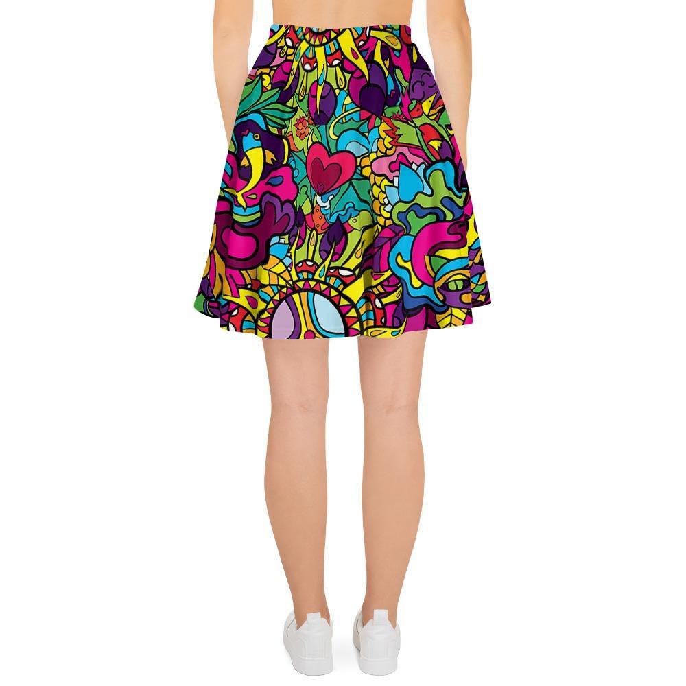 Psychedelic Women's Skirt-grizzshop