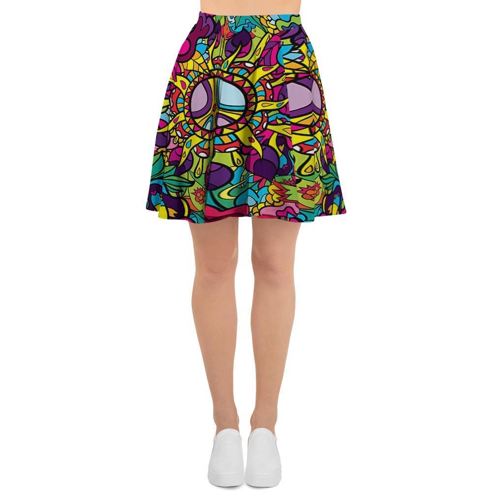 Psychedelic Women's Skirt-grizzshop