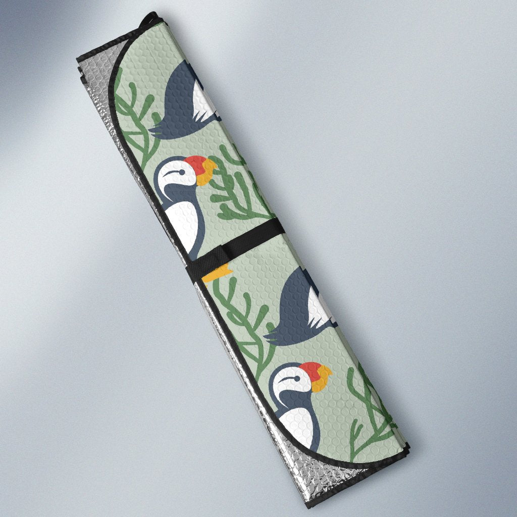 Puffin Cute Pattern Print Car Sun Shade-grizzshop