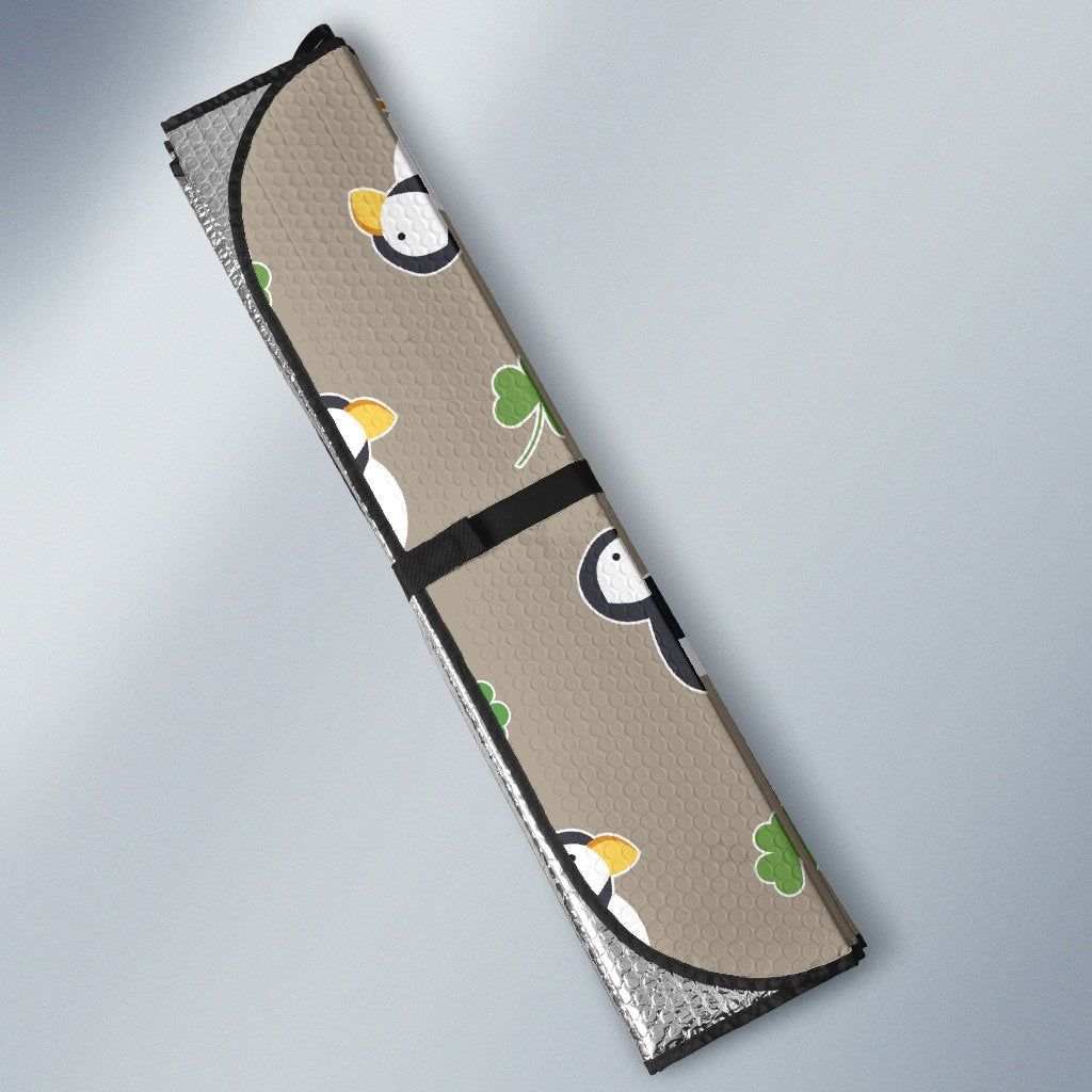 Puffin Print Pattern Car Sun Shade-grizzshop