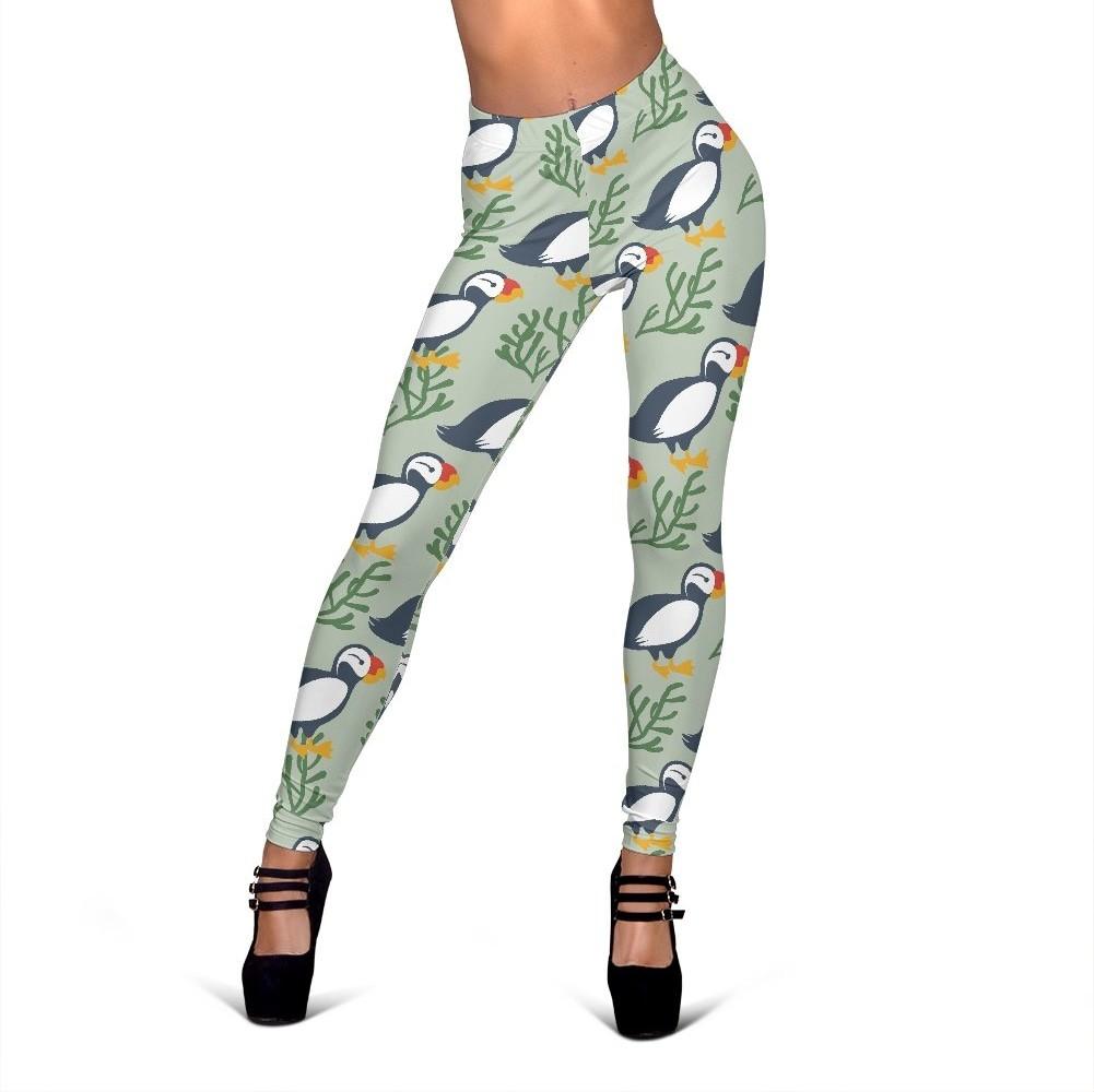 Puffin Cute Pattern Print Women Leggings-grizzshop