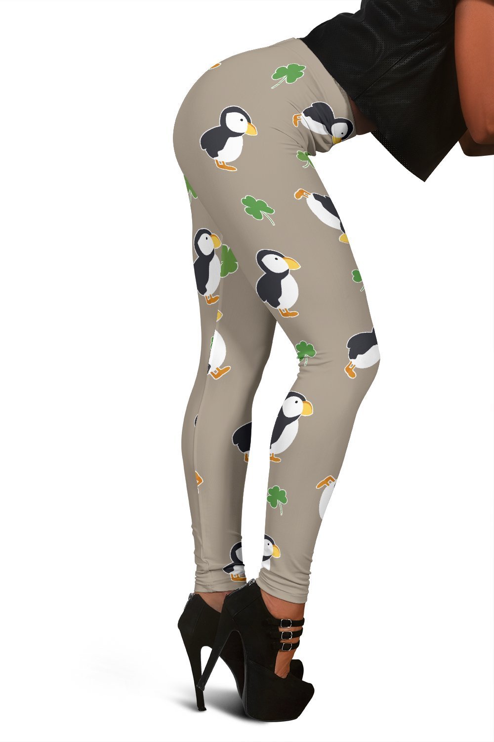 Puffin Print Pattern Women Leggings-grizzshop