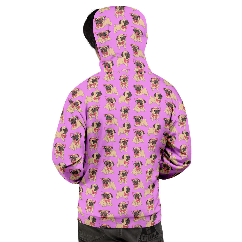 Pug Cute Print Pattern Men's Hoodie-grizzshop