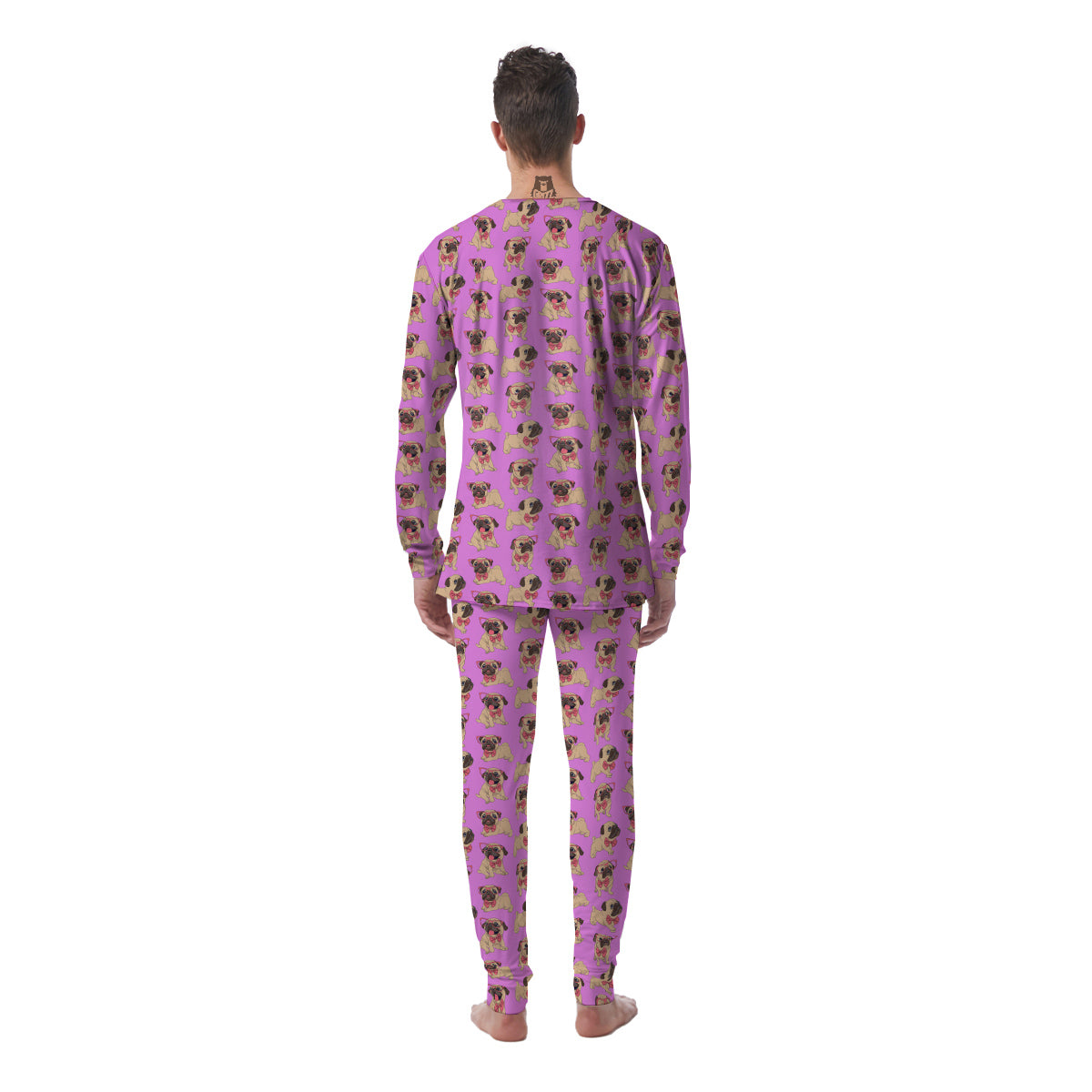 Pug Cute Print Pattern Men's Pajamas-grizzshop