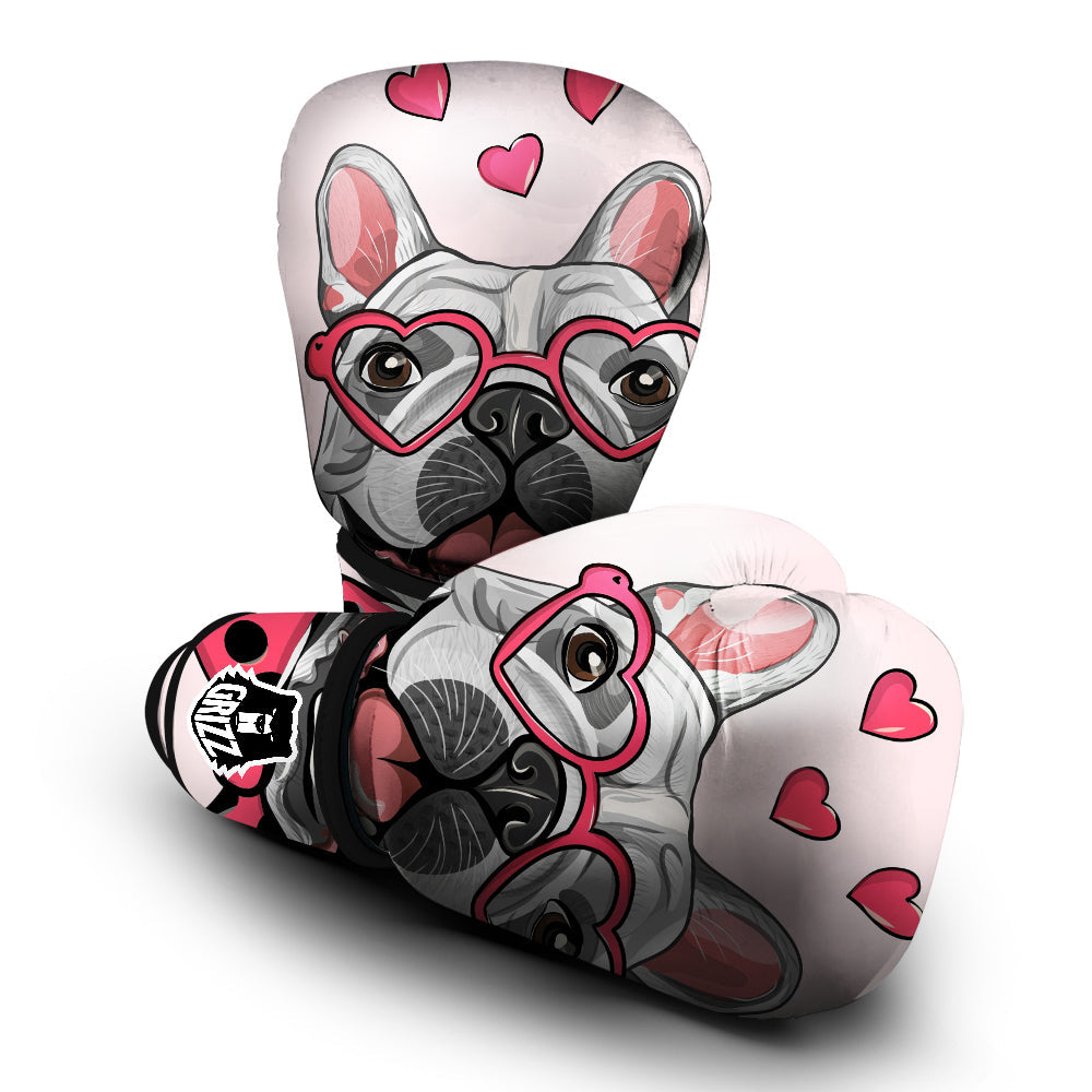 Pug With Glasses Cute Print Cute Boxing Gloves-grizzshop