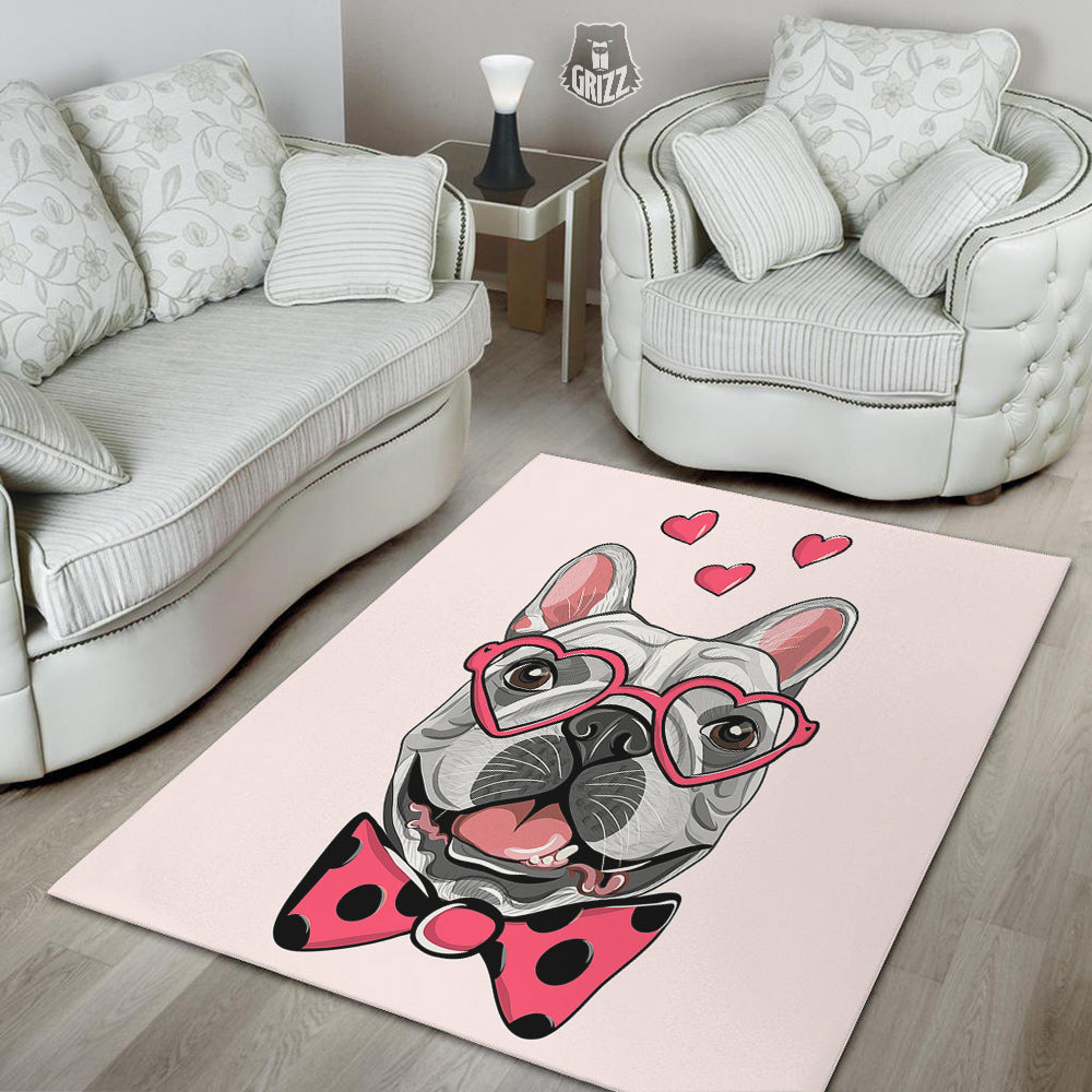 Pug With Glasses Cute Print Cute Floor Mat-grizzshop