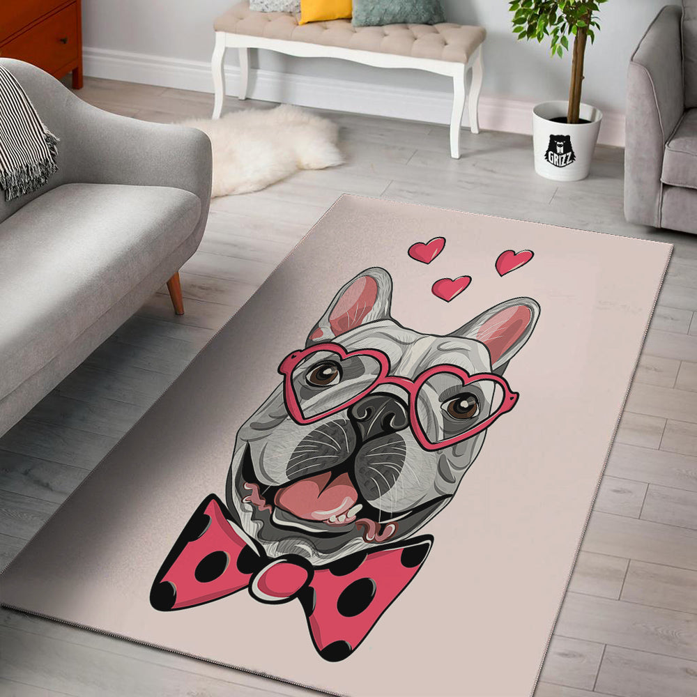 Pug With Glasses Cute Print Cute Floor Mat-grizzshop