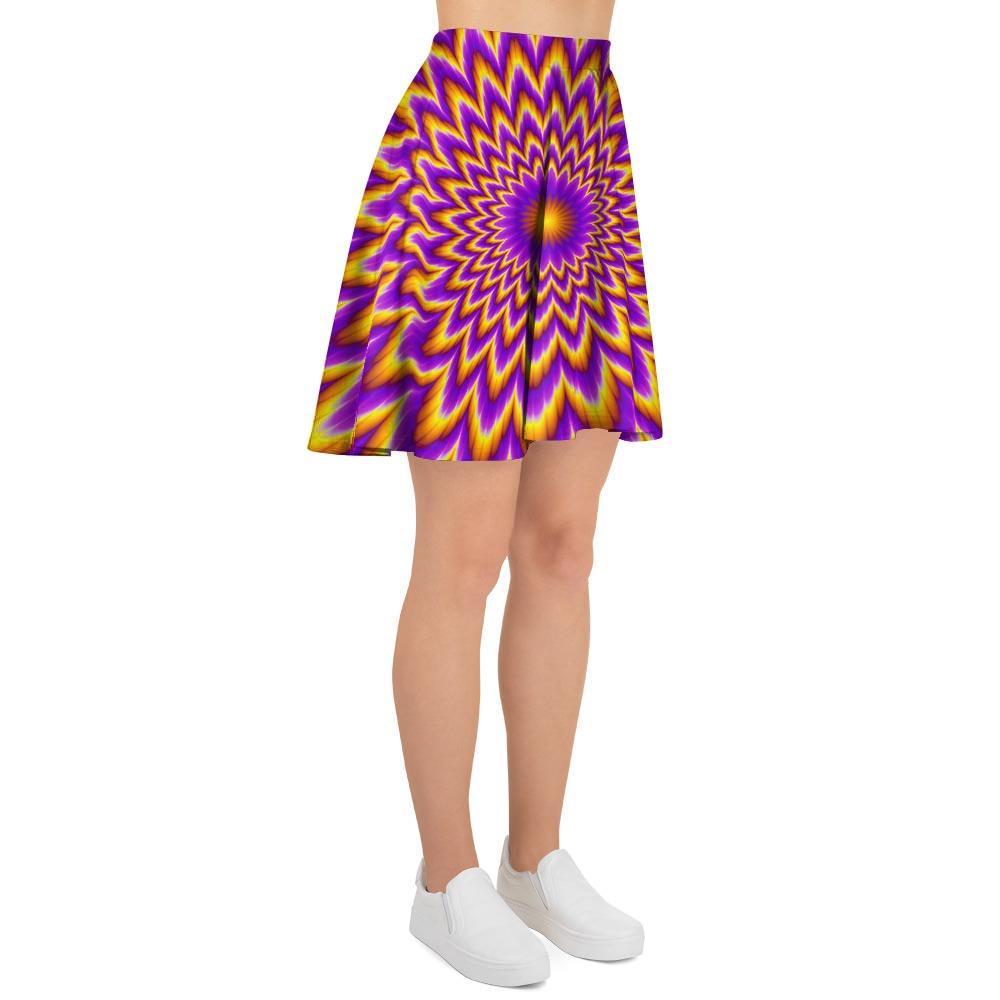 Pulsing Optical illusion Women's Skirt-grizzshop