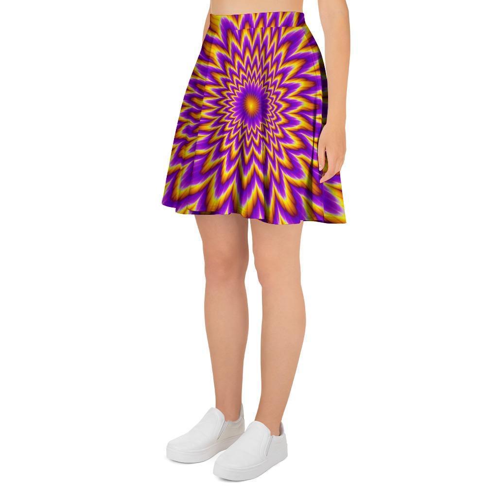 Pulsing Optical illusion Women's Skirt-grizzshop