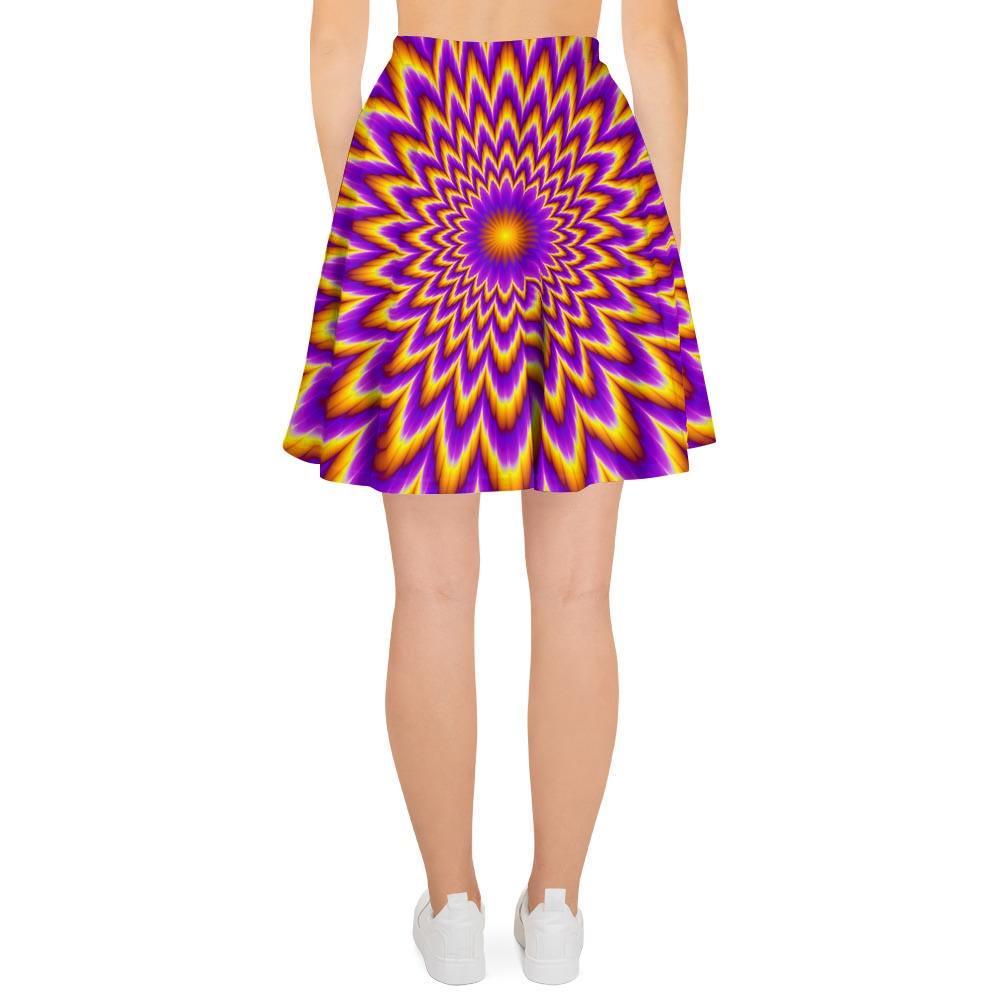 Pulsing Optical illusion Women's Skirt-grizzshop