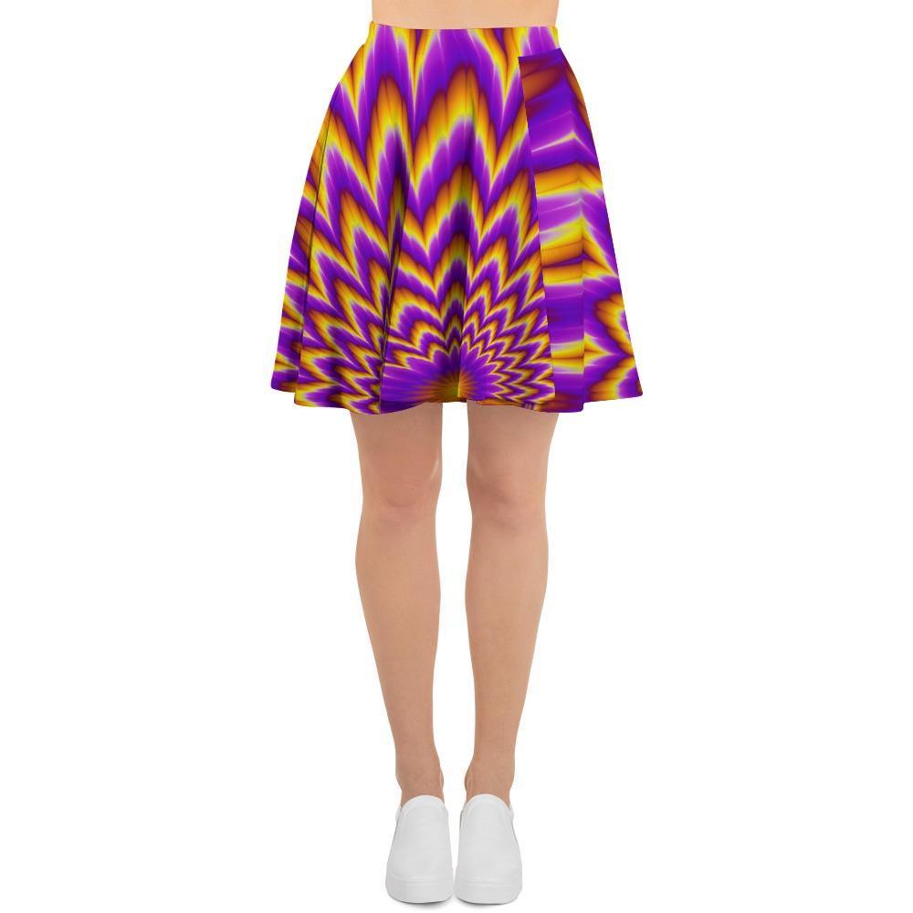 Pulsing Optical illusion Women's Skirt-grizzshop