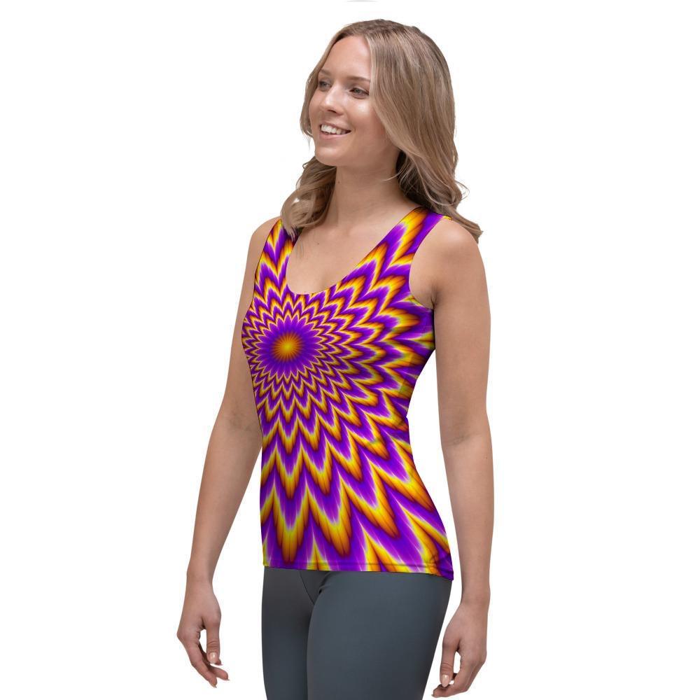 Pulsing Optical illusion Women's Tank Top-grizzshop
