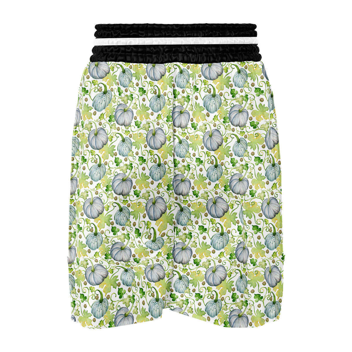 Pumpkin Green Print Pattern Boxing Shorts-grizzshop