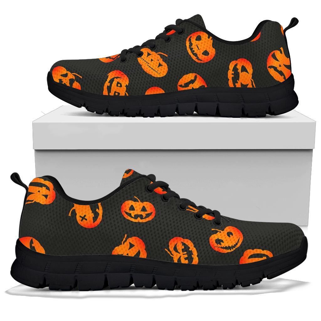 Pumpkin Halloween Pattern Print Sneaker Shoes For Men Women-grizzshop