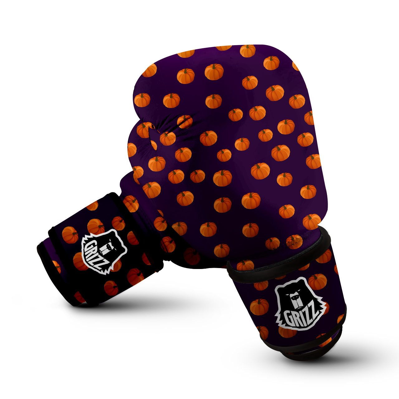 Pumpkin Little Print Pattern Boxing Gloves-grizzshop