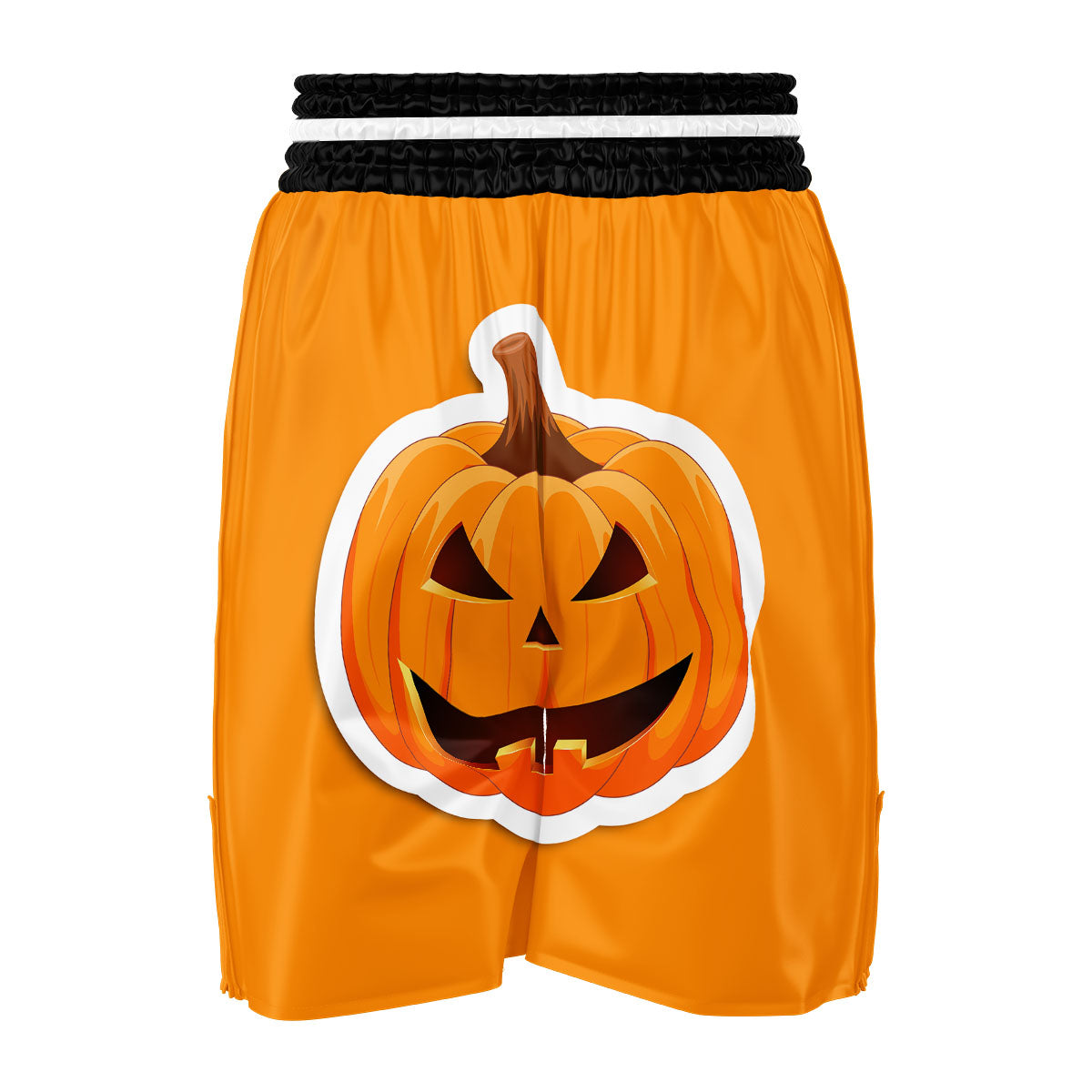 Pumpkin Print Boxing Shorts-grizzshop