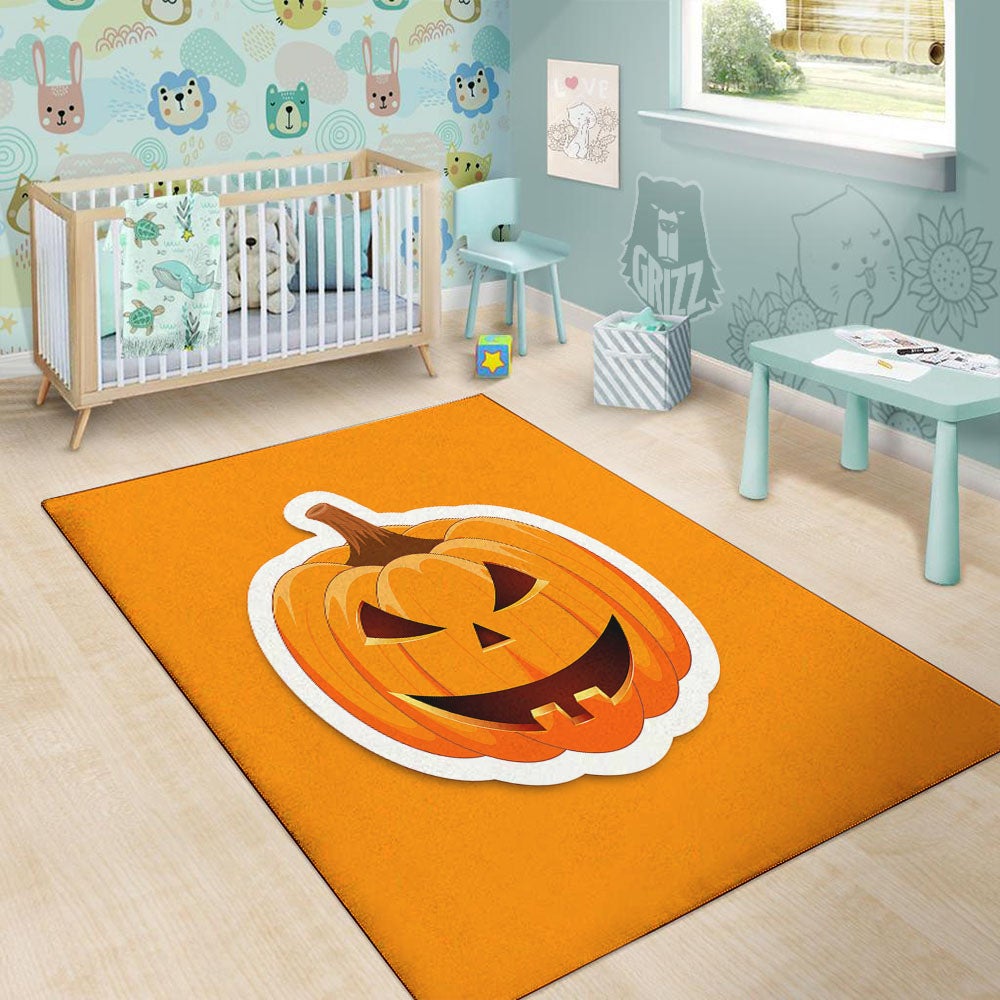 Pumpkin Print Floor Mat-grizzshop