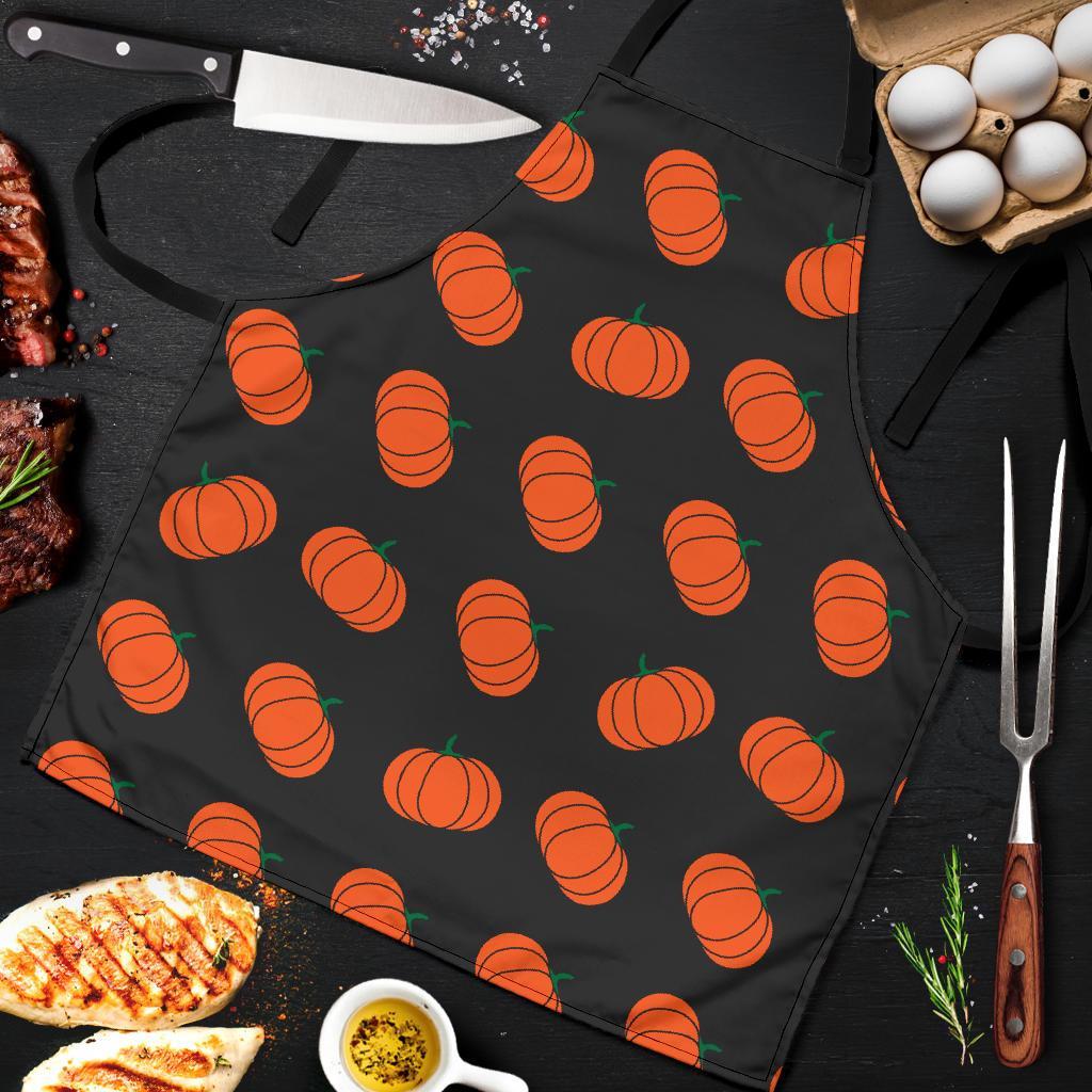 Pumpkin Print Pattern Men's Apron-grizzshop