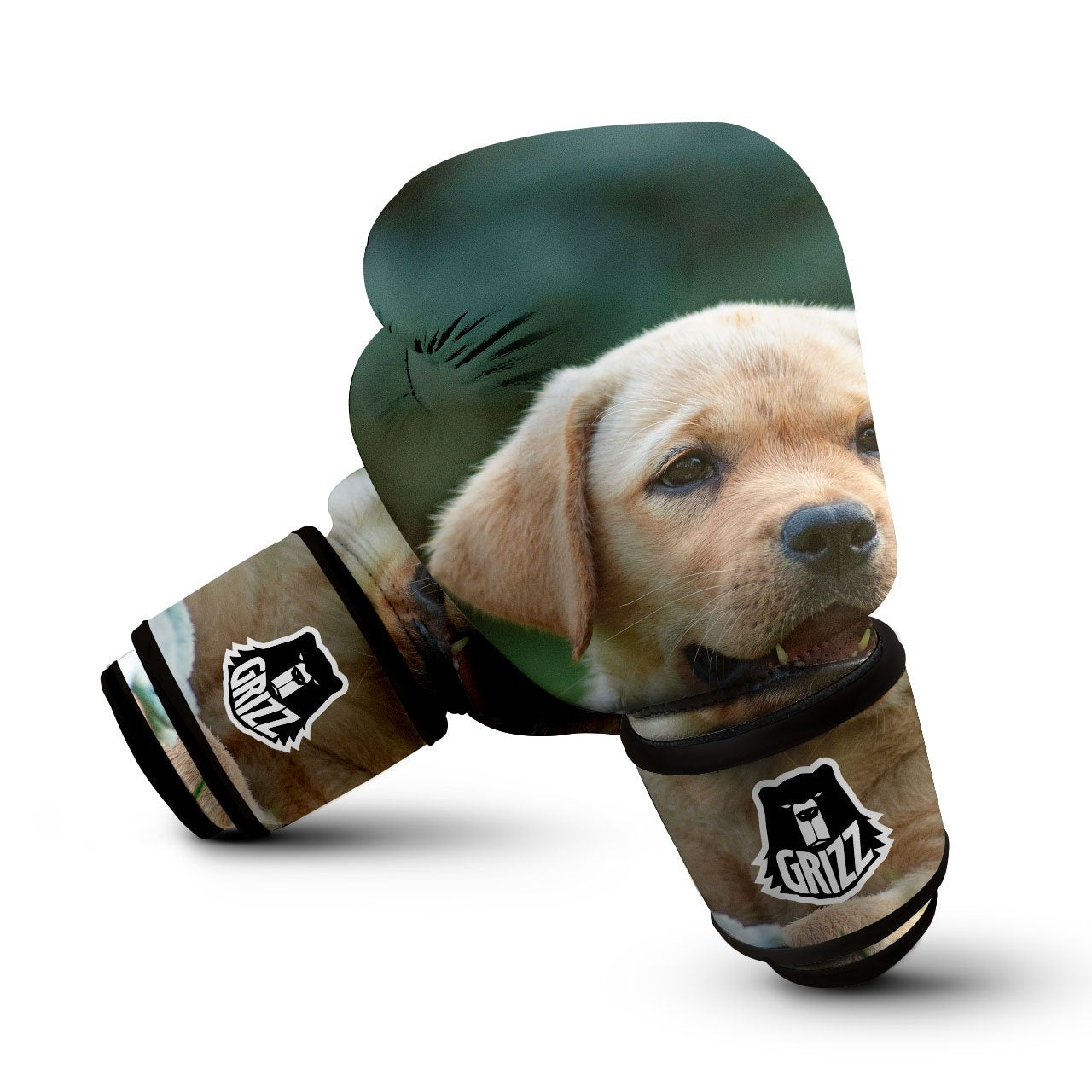Puppy And Labrador Retriever Print Boxing Gloves-grizzshop